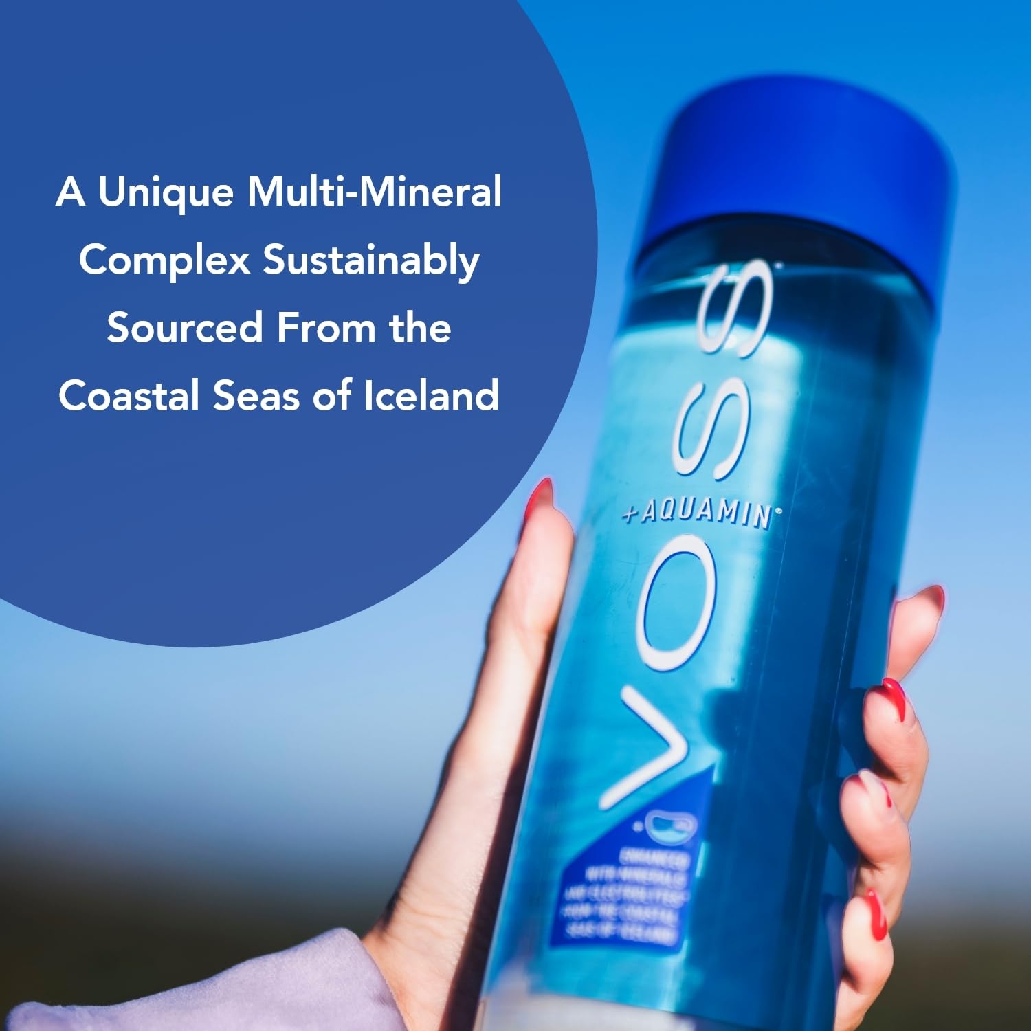 VOSS+ Aquamin Enhanced Water - Pack of 12 Bottles, 850ml Each - Purified Hydrating Water - 74 Trace Minerals & Electrolytes VOSS+ Aquamin Enhanced Water - Pack of 12 Bottles, 850ml Each - Purified Hydrating Water - 74 Trace Minerals & Electrolytes - Image 6