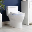 ALPHA BIDET iX Pure Bidet Toilet Seat in Elongated White | Ultra Low Profile | Endless Warm Water, Dryer