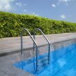 Poolzilla Three Tread Stainless Steel Pool Ladder Entry and Exit System for In-Ground Salt Water Swimming Pools