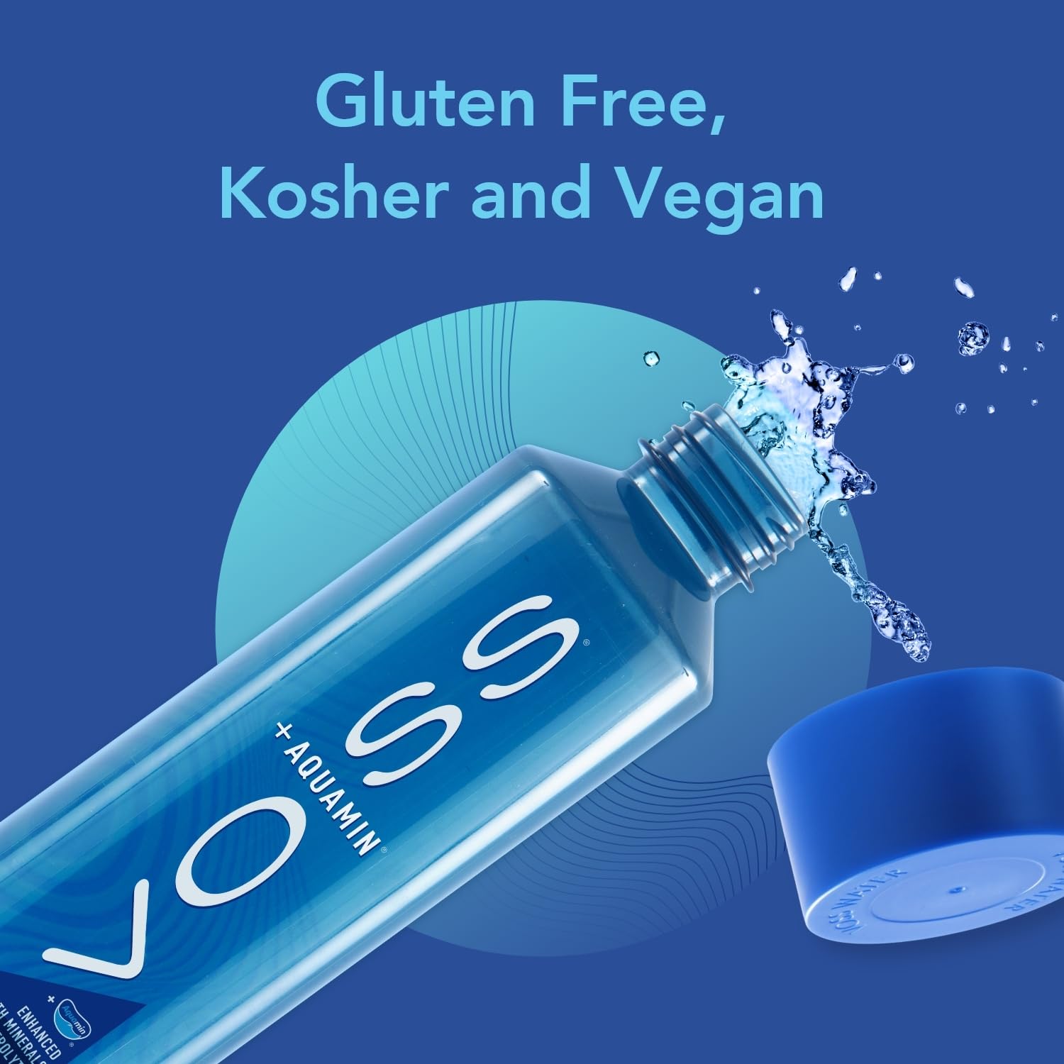 VOSS+ Aquamin Enhanced Water - Pack of 12 Bottles, 850ml Each - Purified Hydrating Water - 74 Trace Minerals & Electrolytes VOSS+ Aquamin Enhanced Water - Pack of 12 Bottles, 850ml Each - Purified Hydrating Water - 74 Trace Minerals & Electrolytes - Image 7
