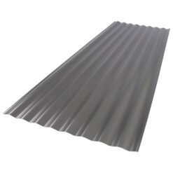 SUNTOP PALRAM 2.2-Feet x 6-Feet Corrugated Castle Gray Polycarbonate plastic Roof Panel 10 -Pack