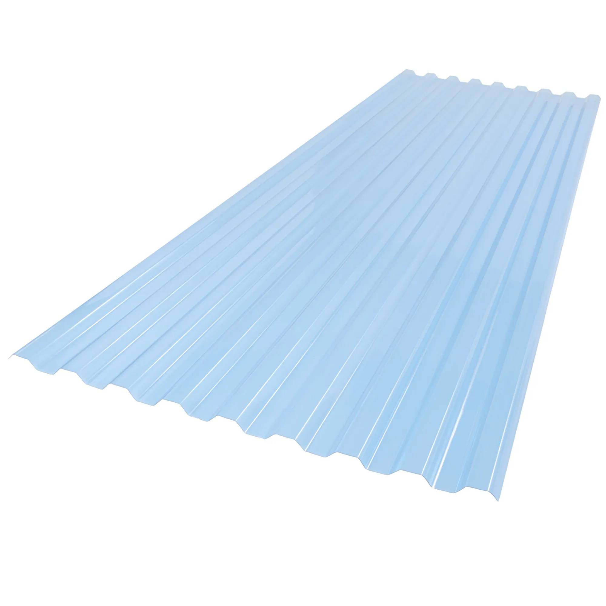 SUNTUF 2-Feet x 6-Feet Corrugated Sky blue Polycarbonate plastic Roof Panel 10 -Pack SUNTUF 2-Feet x 6-Feet Corrugated Sky blue Polycarbonate plastic Roof Panel 10 -Pack