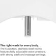 Brondell LE99 Bidet Toilet Seat, Fits Elongated Toilets, Electric Bidet with Remote, Warm Air Dryer, Strong Wash Mode