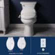 Bio Bidet BB1000 Electric Bidet Toilet Seat, Warm Water with Air Dryer, Heated Seat with Slow Close Lid, Remote Control, Elongated White