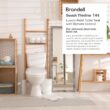 Brondell Thinline T44-EW Swash Electric Bidet Toilet Seat With Thin Profile, Heated,Remote Control, Oscillating Stainless Steel Nozzle