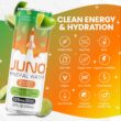 JUNO Rocket Limeade Still Energy Drink - 125mg Organic Caffeine from Green Coffee Beans, 12 Pack Refreshing Beverage