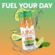 JUNO Rocket Limeade Still Energy Drink - 125mg Organic Caffeine from Green Coffee Beans, 12 Pack Refreshing Beverage