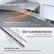 SmartWhale Electric Bidet Toilet Seat, Heated Toilet Seat Elongated with Instant Warm Water & Dryer, Feminine & Front Rear Wash
