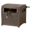 Suncast Hose Reel with Smart Trak Hose Guide, Water-Tight Connection, Durable Resin Construction, 225' Hose Capacity, Brown