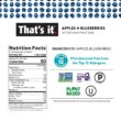 That's it. Mini Fruit Bars Gift Pouch (Variety 36 Count) No Sugar Added, Plant-Based, Vegan & Gluten Free, Paleo, Non GMO, Fiber