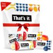 That's it. Mini Fruit Bars Gift Pouch (Variety 36 Count) No Sugar Added, Plant-Based, Vegan & Gluten Free, Paleo, Non GMO, Fiber
