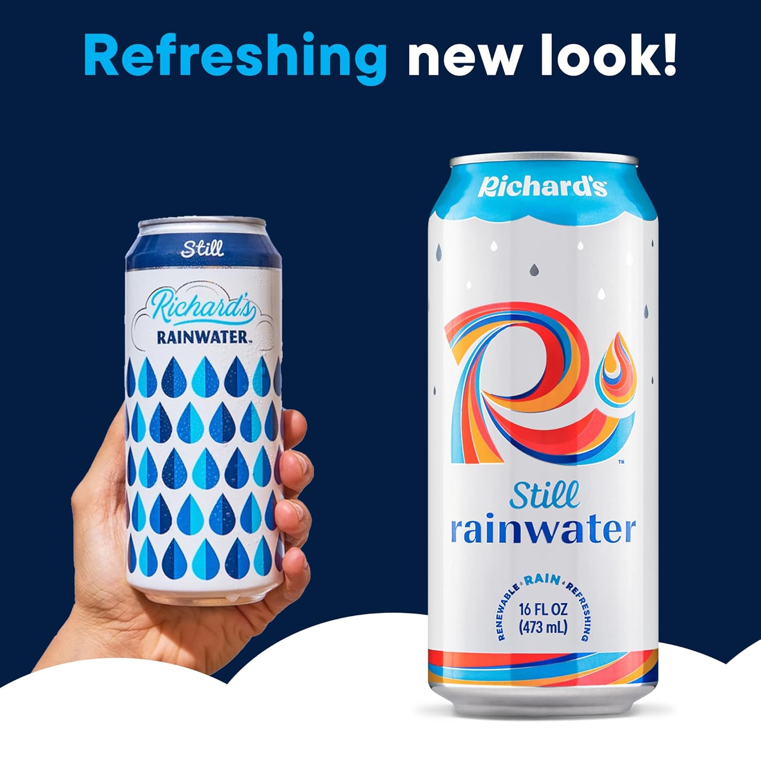 Richard's Rainwater Still Canned Water, 100% Rain, Naturally Purified Drinking Water (16 fl oz Aluminum Cans, Pack of 12) Richard's Rainwater Still Canned Water, 100% Rain, Naturally Purified Drinking Water (16 fl oz Aluminum Cans, Pack of 12) - Image 2