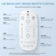 LEIVI Electric Bidet Smart Toilet Seat with Dual Control Mode, Adjustable Warm Water and Air Dryer, Ultra Slim Heated Toilet Seat
