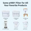 ‎Invigorated Water PH001 - White Alkaline Water Filter, Replacement Filters for All Invigorated Water Pitcher – 96 Gallons/Filter (3-Pack)