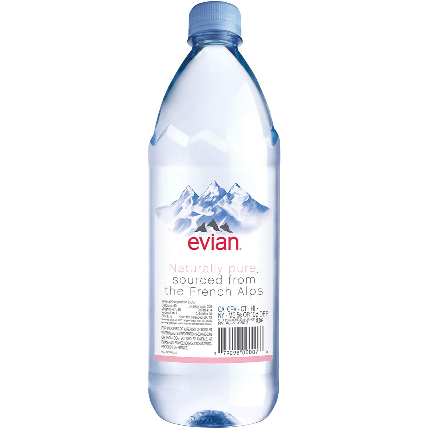 Evian Natural Spring Water, 1 L bottle, 12 pack Evian Natural Spring Water, 1 L bottle, 12 pack - Image 2