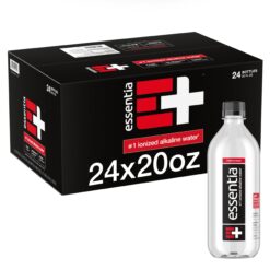 Essentia Bottled Water LLC, Ionized Alkaline Water; 99.9% Pure, Infused with Electrolytes, 20 Fl Oz (Pack of 24)