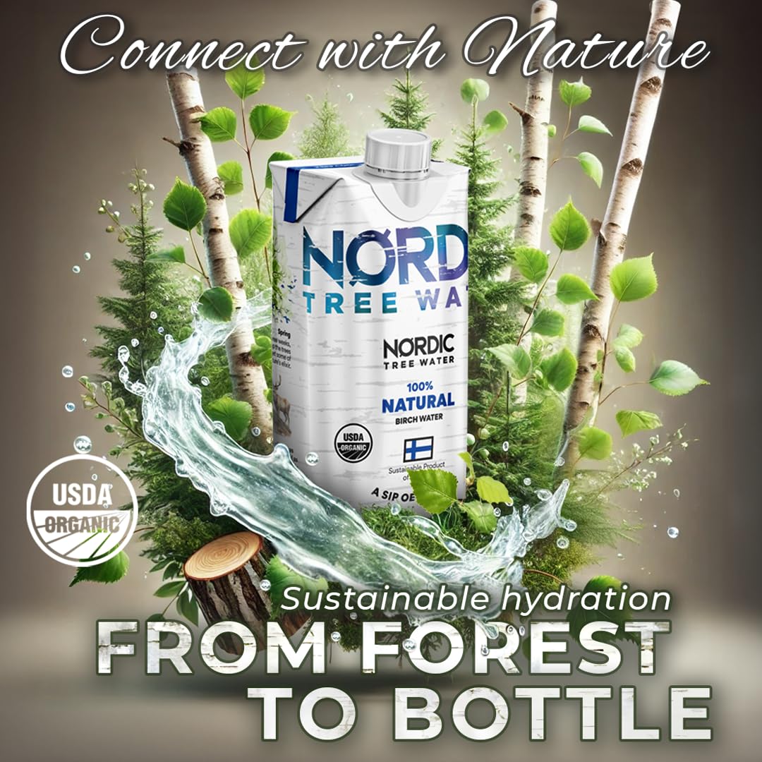 Nordic Tree Water 100% USDA Organic Birch Tree Sap – Electrolytes, Minerals, Prebiotics & Vitamins, Sustainable Product of Finland Nordic Tree Water 100% USDA Organic Birch Tree Sap – Electrolytes, Minerals, Prebiotics & Vitamins, Sustainable Product of Finland - Image 3