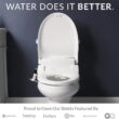 Bio Bidet BB1000 Electric Bidet Toilet Seat, Warm Water with Air Dryer, Heated Seat with Slow Close Lid, Remote Control, Elongated White