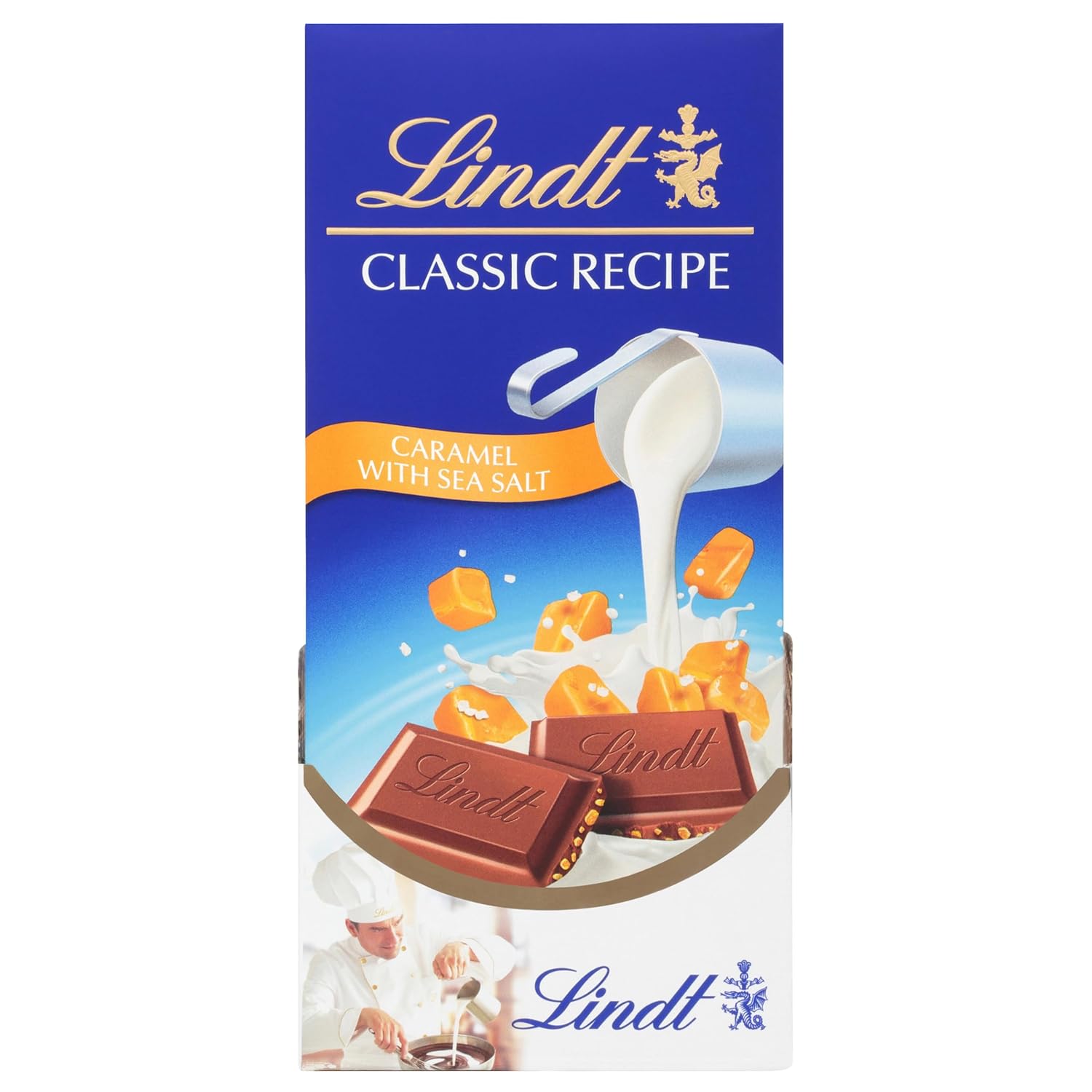 Lindt CLASSIC RECIPE Caramel with Sea Salt Milk Chocolate Bar, Milk Chocolate Candy with Pieces of Caramel and Sea Salt, 4.4 oz. (12 Pack) Lindt CLASSIC RECIPE Caramel with Sea Salt Milk Chocolate Bar, Milk Chocolate Candy with Pieces of Caramel and Sea Salt, 4.4 oz. (12 Pack) - Image 8