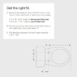 Brondell Bidet Toilet Seat, Non-Electric Swash Ecoseat, Fits Elongated Toilets, White - Dual Temperature, Dual Nozzle System
