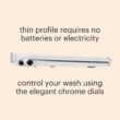 Brondell Bidet Toilet Seat, Non-Electric Swash Ecoseat, Fits Elongated Toilets, White - Dual Temperature, Dual Nozzle System
