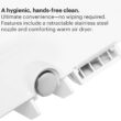 Brondell LE99 Bidet Toilet Seat, Fits Elongated Toilets, Electric Bidet with Remote, Warm Air Dryer, Strong Wash Mode