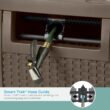 Suncast Hose Reel with Smart Trak Hose Guide, Water-Tight Connection, Durable Resin Construction, 225' Hose Capacity, Brown