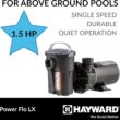 Hayward W3SP1580X15 Power Flo Pool Pump, 1.5 HP