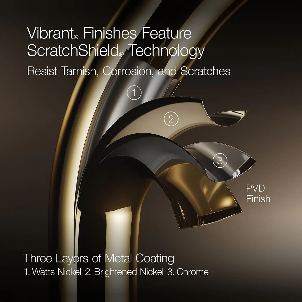 KOHLER Vibrant Brushed Moderne Brass Single Handle Wall-mount Pot Filler Kitchen Faucet KOHLER Vibrant Brushed Moderne Brass Single Handle Wall-mount Pot Filler Kitchen Faucet - Image 7