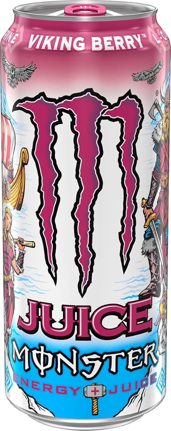 Monster Energy Juice Viking Berry, Energy + Juice, Energy Drink, 16 Ounce (Pack of 15) Monster Energy Juice Viking Berry, Energy + Juice, Energy Drink, 16 Ounce (Pack of 15) - Image 3