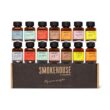 Thoughtfully Smokehouse, Gourmet BBQ Sauce Sampler Variety Pack in Glass Bottles, Vegan and Vegetarian, Pack of 14