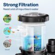 VIVOHOME 2.0 HP 6800 GPH Powerful Copper Motor Self Primming Dual Voltage in/Above Ground Swimming Pool Pump 1.5" & 2.0''