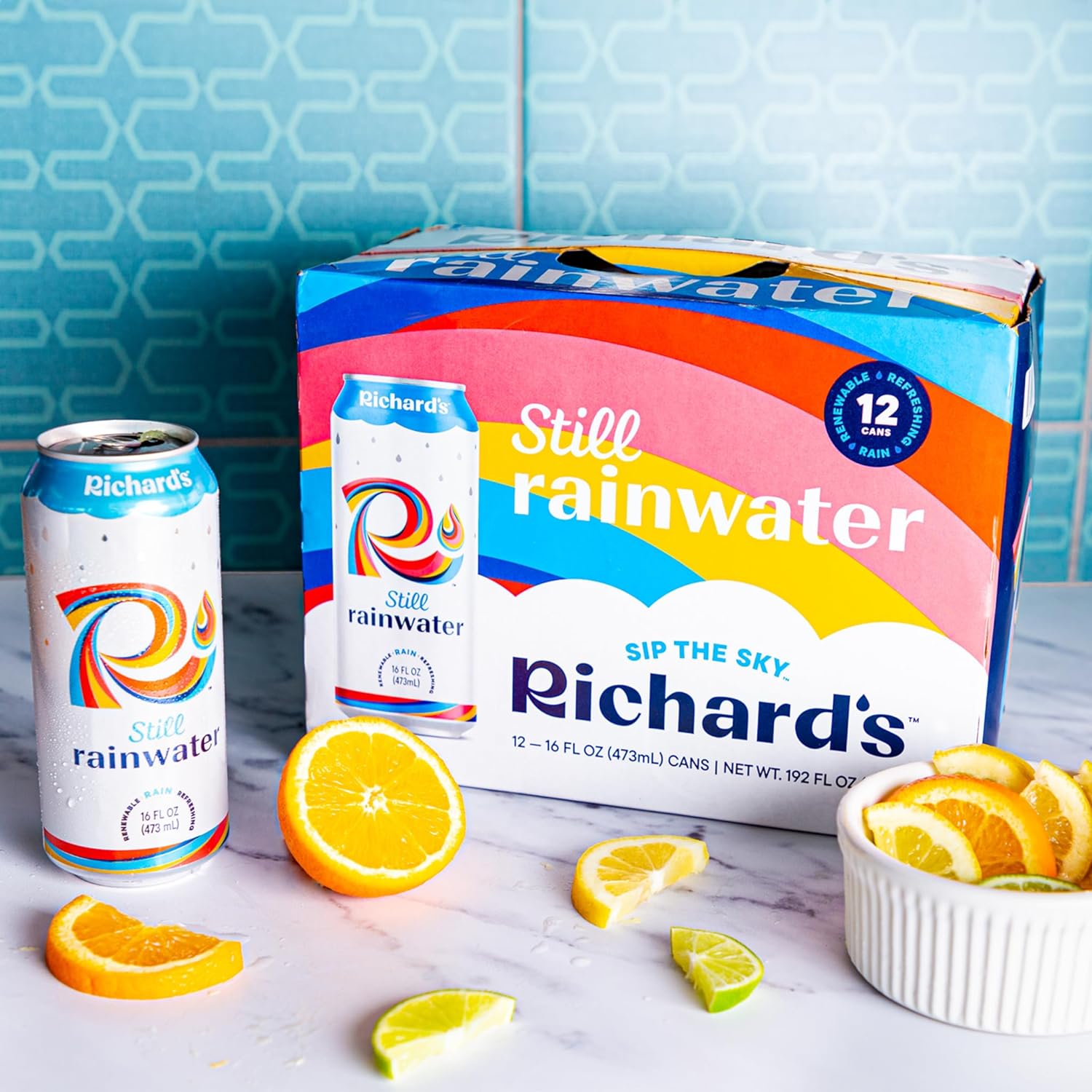 Richard's Rainwater Still Canned Water, 100% Rain, Naturally Purified Drinking Water (16 fl oz Aluminum Cans, Pack of 12) Richard's Rainwater Still Canned Water, 100% Rain, Naturally Purified Drinking Water (16 fl oz Aluminum Cans, Pack of 12) - Image 7