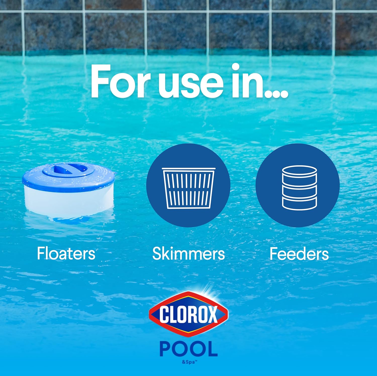 Clorox Pool&Spa XtraBlue 3” Swimming Pool Chlorinating Tablets, Kills Bacteria & Stops Algae (25 LB) Clorox Pool&Spa XtraBlue 3” Swimming Pool Chlorinating Tablets, Kills Bacteria & Stops Algae (25 LB) - Image 6
