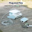 Hydro 4SE Corded Automatic Robotic Pool Vacuum Cleaner, 40FT Long Cable + 4 Cleaning Modes + One-Key Touch Contral