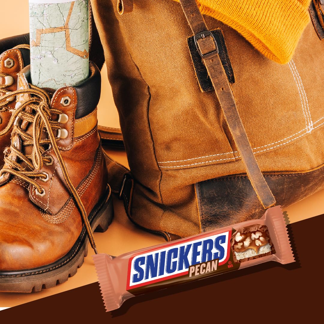 SNICKERS Pecan Milk Chocolate Candy Bar - Full Size Chocolate Candy Bars, Bulk Box Individually Wrapped, 24-Pack SNICKERS Pecan Milk Chocolate Candy Bar - Full Size Chocolate Candy Bars, Bulk Box Individually Wrapped, 24-Pack - Image 7