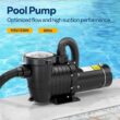 VIVOHOME 2.0 HP 6800 GPH Powerful Copper Motor Self Primming Dual Voltage in/Above Ground Swimming Pool Pump 1.5" & 2.0''