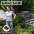 Giraffe Tools AW505/8 Retractable Garden Hose Reel 5/8" x 115+5 ft, Slow Retraction, Dark Grey
