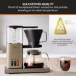 KRUPS Essential Brewer 8 Cup Drip Coffee Maker Machine SCA-Certified, Blooming Technology, Silver