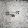 KOHLER Vibrant Stainless Single Handle Wall-mount Pot Filler Kitchen Faucet