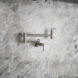 KOHLER Vibrant Stainless Single Handle Wall-mount Pot Filler Kitchen Faucet KOHLER Vibrant Stainless Single Handle Wall-mount Pot Filler Kitchen Faucet