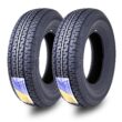 Free Country Set 2 Premium Radial Trailer Tires ST 225/75R15 10PR Load Range E w/featured Scuff Guard 8mm Tread Depth