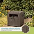 Suncast Hose Reel with Smart Trak Hose Guide, Water-Tight Connection, Durable Resin Construction, 225' Hose Capacity, Brown