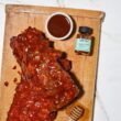 Thoughtfully Smokehouse, Gourmet BBQ Sauce Sampler Variety Pack in Glass Bottles, Vegan and Vegetarian, Pack of 14