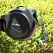 Retractable Garden Hose Reel, 100Ft x 5/8" Durable Wall Mounted Water Hose Reel with 180° Swivel Bracket