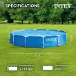 Intex Metal Frame Round Above Ground Swimming Pool w/Pump, 12' x 30"