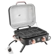 Kenmore 2-Burner Portable Tabletop Retro Gas Grill, Black/Copper