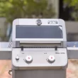 Monument Grills Mesa Series 2-Burner Free Standing Stailless Liquid Propane 24000 BTU Gas Grill with Cabinet, Gray Monument Grills Mesa Series 2-Burner Free Standing Stailless Liquid Propane 24000 BTU Gas Grill with Cabinet, Gray