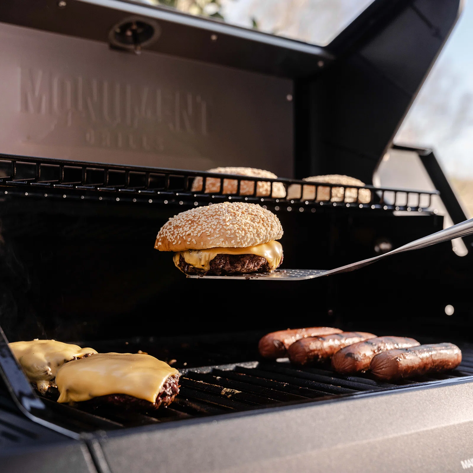 Monument Grills Mesa Series 2-Burner Free Standing Stailless Liquid Propane 24000 BTU Gas Grill with Cabinet, Black Monument Grills Mesa Series 2-Burner Free Standing Stailless Liquid Propane 24000 BTU Gas Grill with Cabinet, Black - Image 12