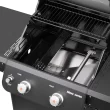 Monument Grills Mesa Series 2-Burner Free Standing Stailless Liquid Propane 24000 BTU Gas Grill with Cabinet, Black Monument Grills Mesa Series 2-Burner Free Standing Stailless Liquid Propane 24000 BTU Gas Grill with Cabinet, Black